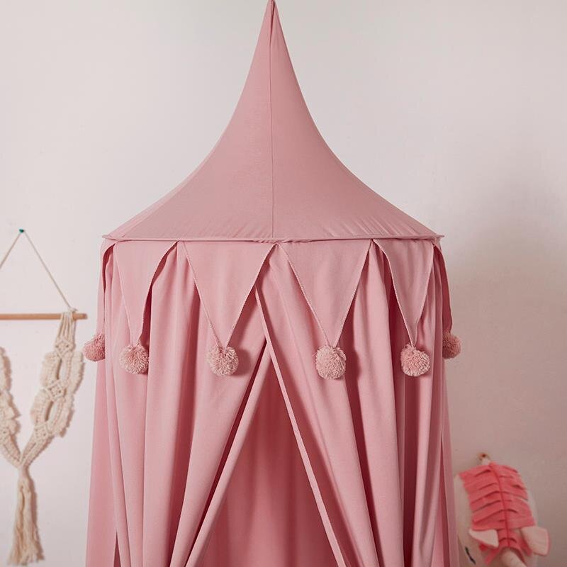 ciel de lit rose pour enfant fille