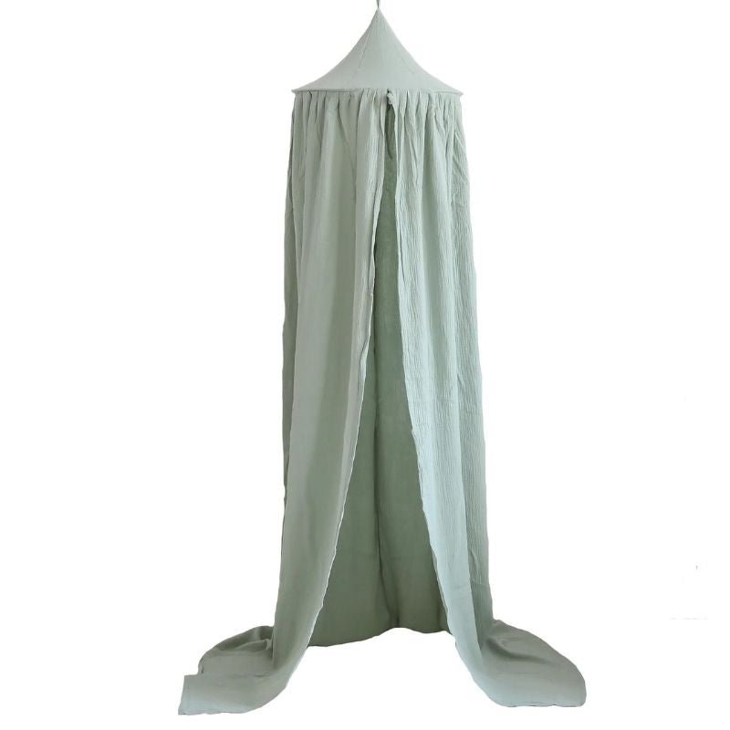 ciel de lit vert d'eau bebe