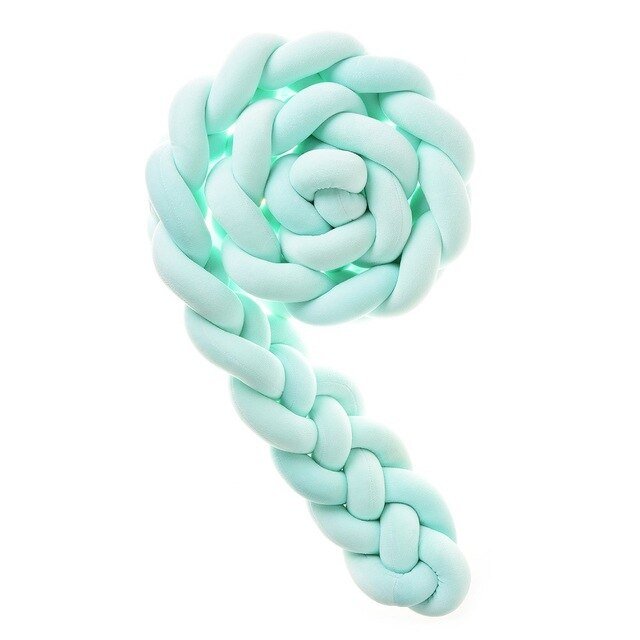 Tresse de lit menthe 4 brins