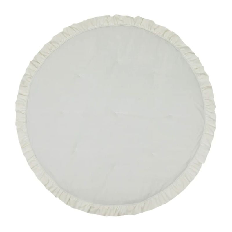 Tapis de sol bébé en velours | Blanc — photo 3