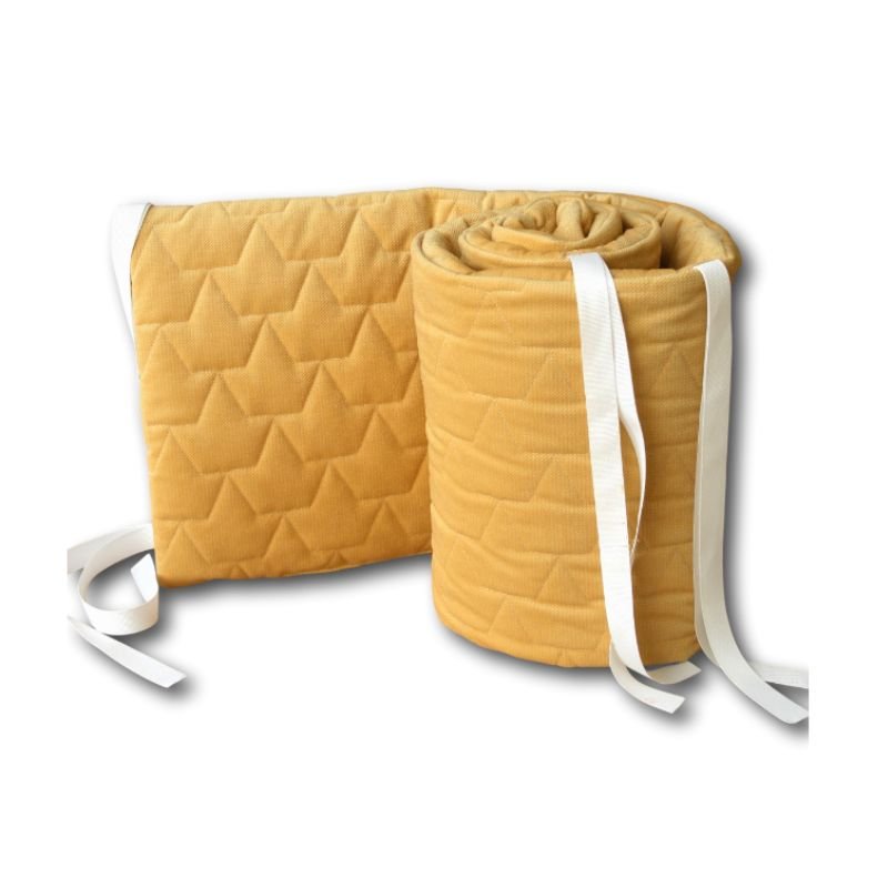 Tour de lit moutarde