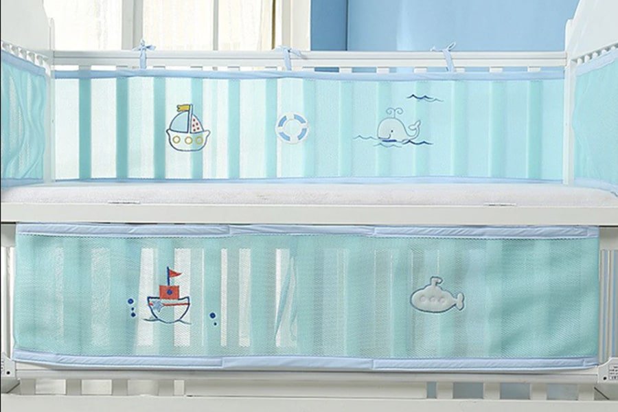 tour de lit respirant ocean world 2 pcs