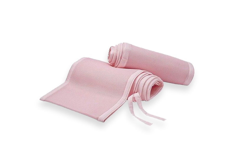 tour de lit respirant rose