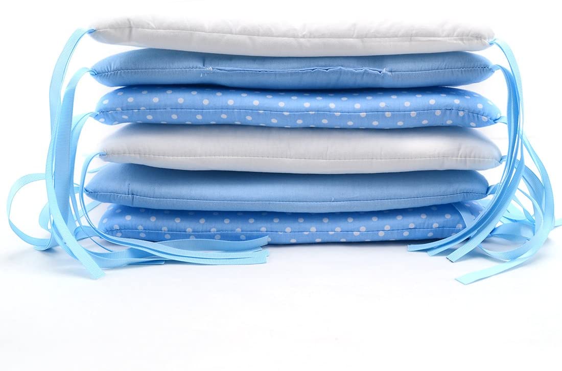 coussins tour de lit bébé ourson bleu