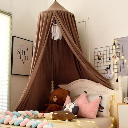 ciel de lit bebe marron
