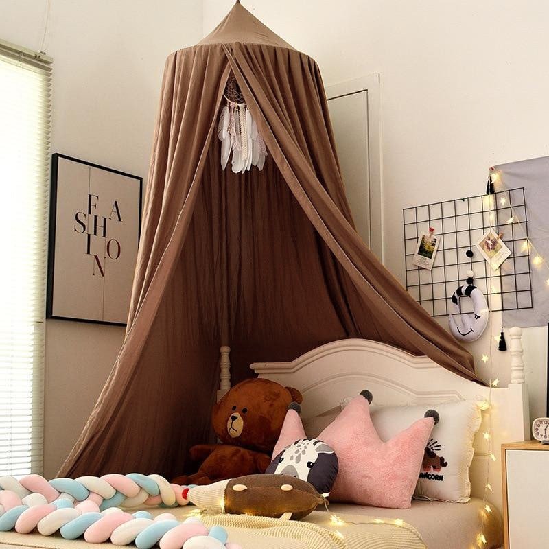 ciel de lit bebe marron