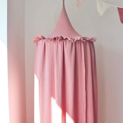 ciel de lit enfant rose lumineux