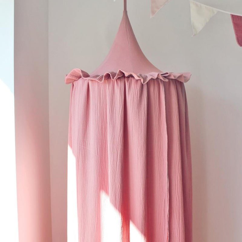 ciel de lit enfant rose lumineux