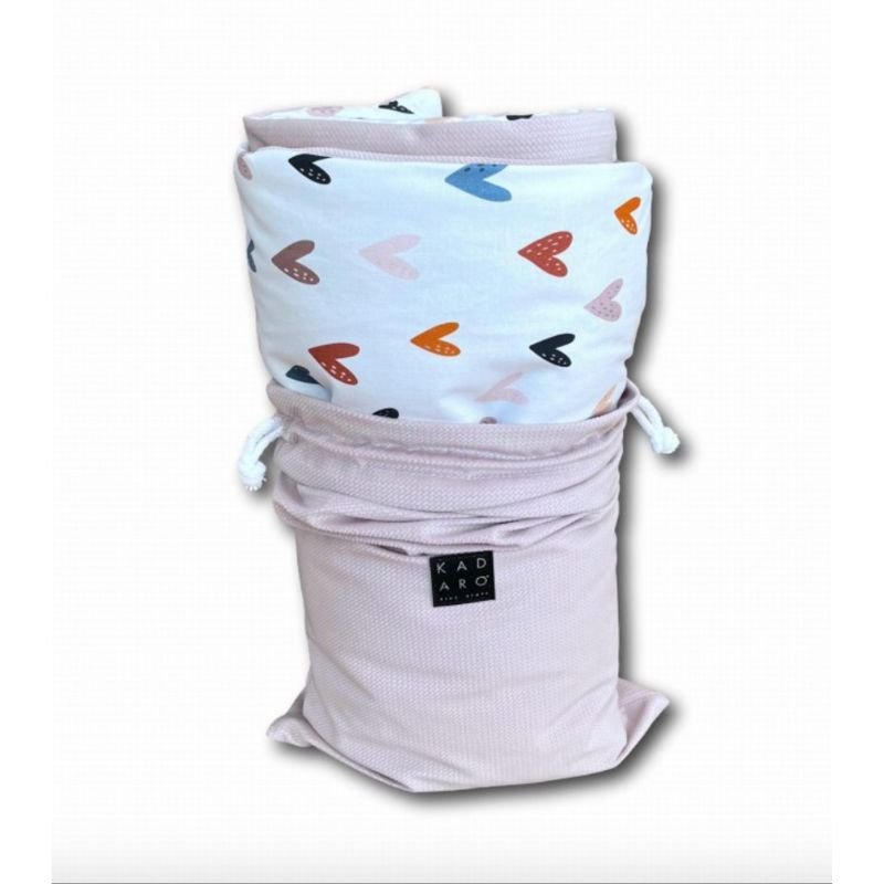 couverture bebe coeurs