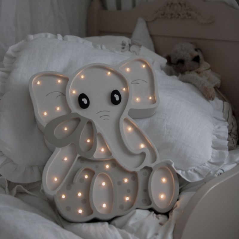 lampe en bois éléphant