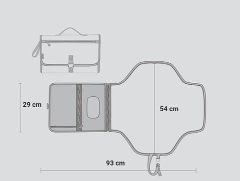 Tapis Matelas à langer pliable 3-1 | Portable et Imperméable.