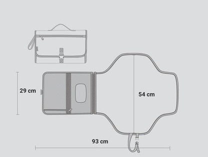 Tapis Matelas à langer pliable 3-1 | Portable et Imperméable.