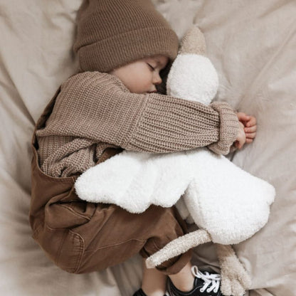 peluche oie blanc
