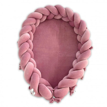 reducteur de lit tresse rose sale cocon