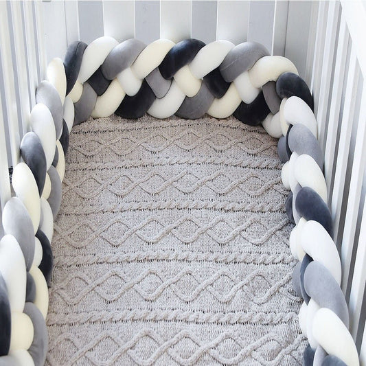 tour de lit tresse pour lit 60x120