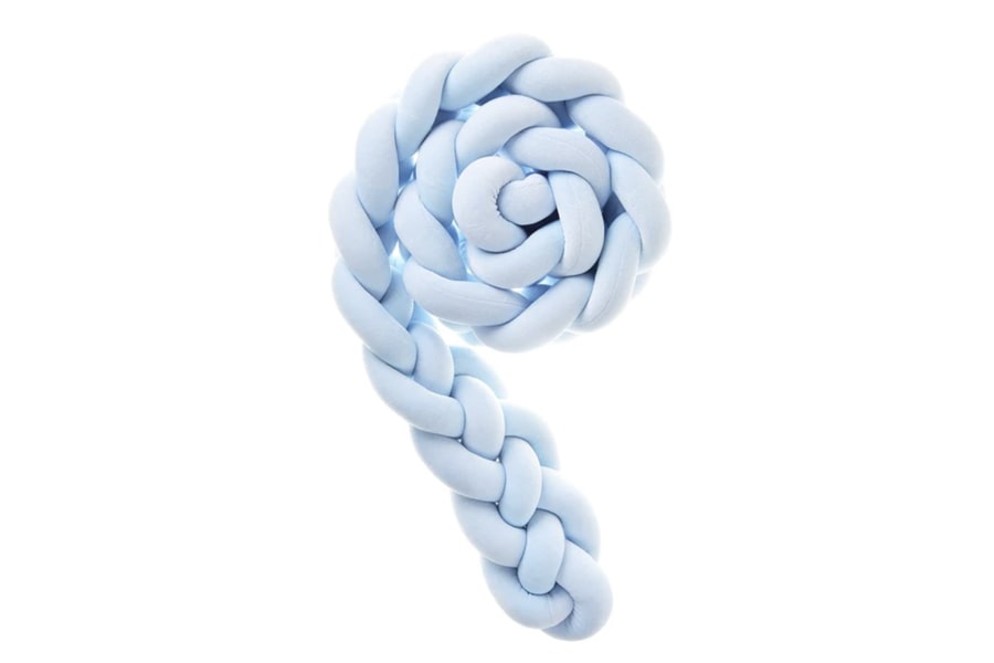 Tresse tour de lit 3m bleu