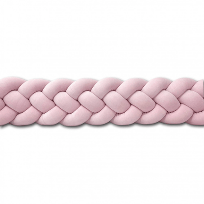 tresse de lit rose 4 bandes
